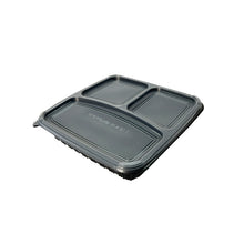 Load image into Gallery viewer, 3 Compartment Bento Box with Enclosed Compartments (150sets)