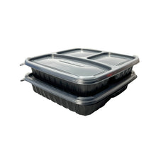 Load image into Gallery viewer, 3 Compartment Bento Box with Enclosed Compartments (150sets)