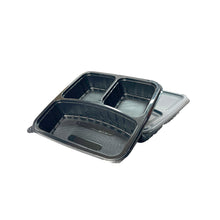 Load image into Gallery viewer, 3 Compartment Bento Box with Enclosed Compartments (150sets)