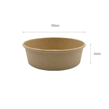 Load image into Gallery viewer, 500ml kraft salad bowl