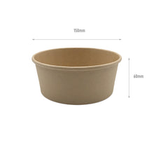 Load image into Gallery viewer, 750ml kraft brown paper bowl