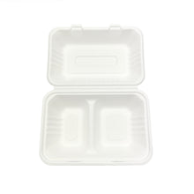 Load image into Gallery viewer, 2 compartment snack box sugarcane