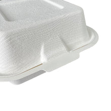 Load image into Gallery viewer, Sugarcane Clamshell Burger Box 6"x6"x3" (400pcs)