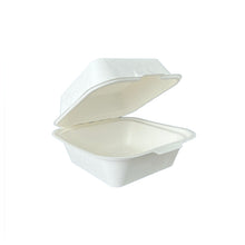 Load image into Gallery viewer, sugarcane burger box 6x6x3