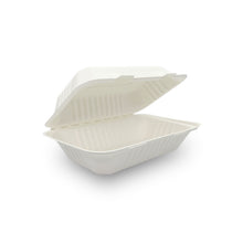 Load image into Gallery viewer, sugarcane clamshell snack box