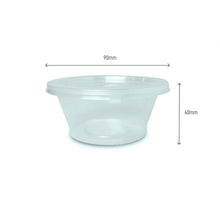 Load image into Gallery viewer, 125ml sauce container dimension