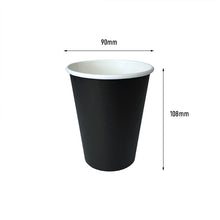 Load image into Gallery viewer, 12oz single wall coffee cup black