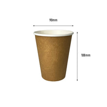 Load image into Gallery viewer, 12oz Single Wall Coffee Cups - Kraft Brown - 1000pcs