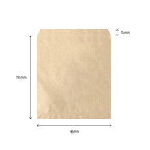 Load image into Gallery viewer, 1W Brown Paper Bags 18cm x 16cm