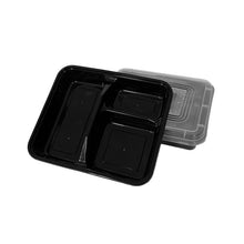 Load image into Gallery viewer, 3 compartment bento box meal prep container