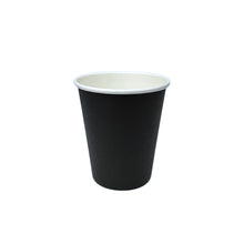 Load image into Gallery viewer, 8oz black coffee cup
