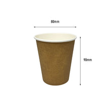 Load image into Gallery viewer, 8oz Single Wall Coffee Cups Kraft Brown (1000pcs)