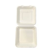 Load image into Gallery viewer, sugarcane compostable dinner box