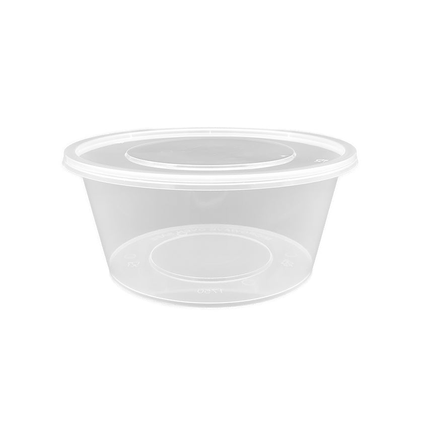 1750ml plastic container clear