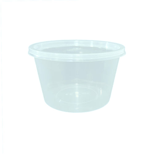 20oz round plastic container