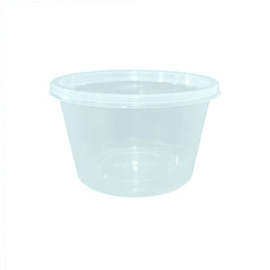 20oz round plastic container