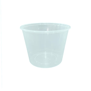 25oz round plastic container