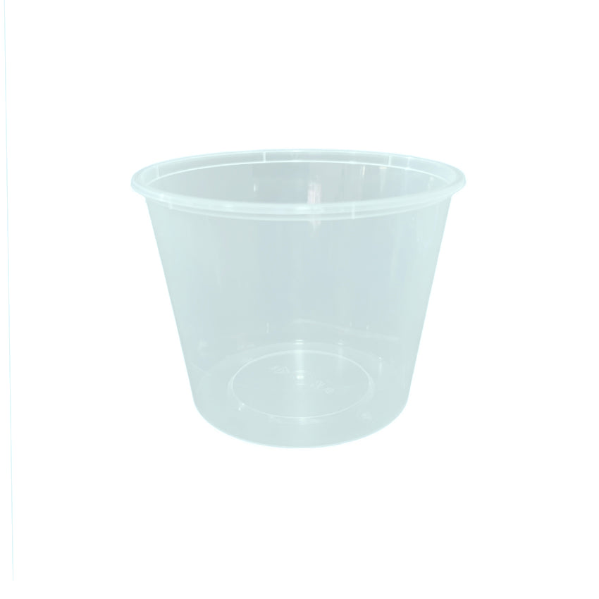 25oz round plastic container