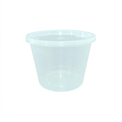 25oz round plastic container