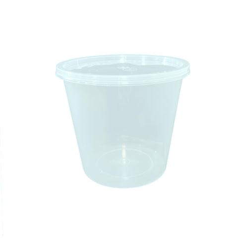 30oz round plastic containers