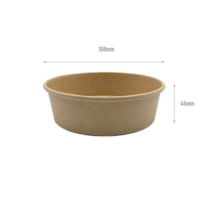 500ml kraft salad bowl