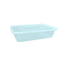 Load image into Gallery viewer, 500ml clear rectangle plastic containers
