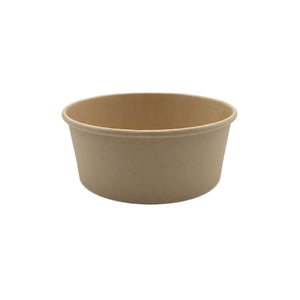 750ml kraft brown salad bowls