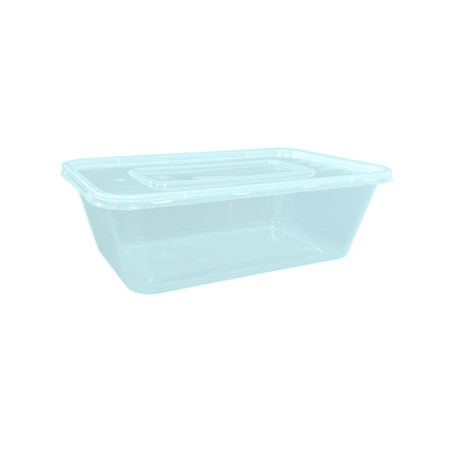 750ml plastic rectangle clear containers