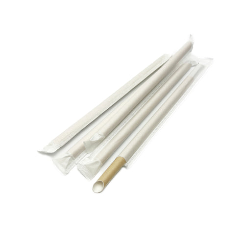 bubble tea paper straws wrapped