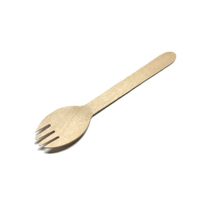 Disposable Wooden Spork (16cm)