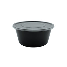 Load image into Gallery viewer, 1750ml plastic containers black
