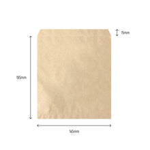 Load image into Gallery viewer, 1W Brown Paper Bags 18cm x 16cm
