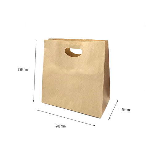 Kraft Paper Bag with Die-cut Handle