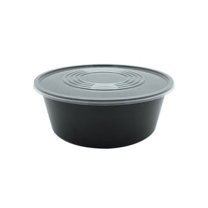 3000ml 3L jumbo black plastic container extra large container