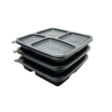 Load image into Gallery viewer, 4 Compartment bento box microwave safe
