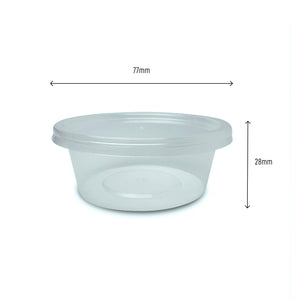 50ml sauce container dimensions