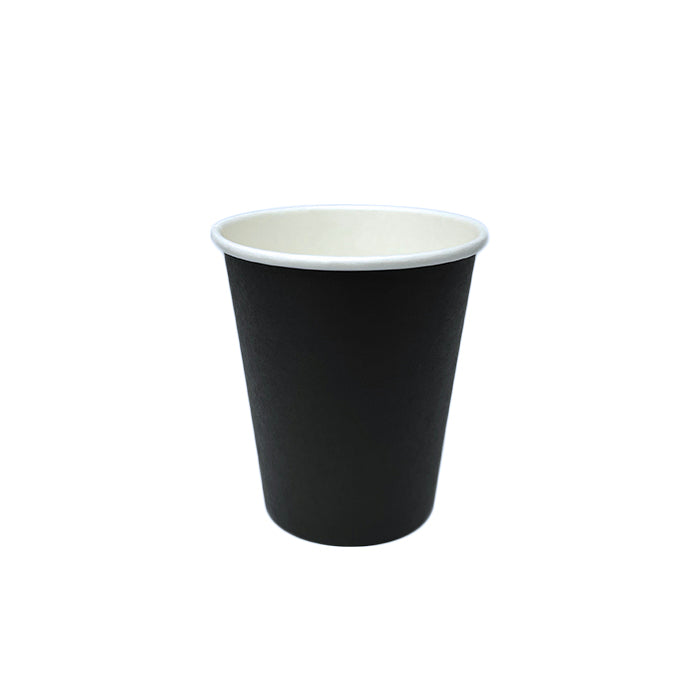 8oz black coffee cup