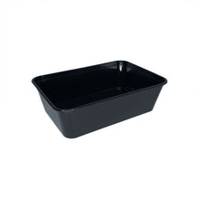 Load image into Gallery viewer, 650ml black takeaway rectangle containers
