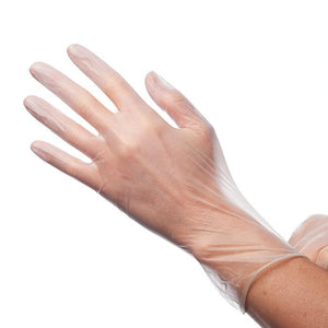 Disposable Clear Vinyl Powder Free Gloves (Large Size)