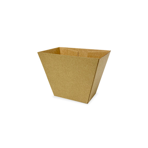 corrugated kraft brown chips cup