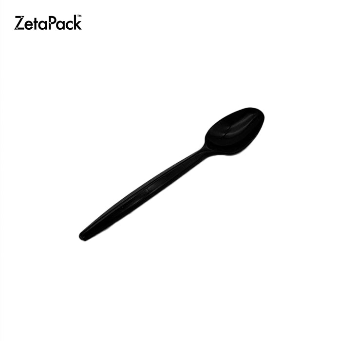 Disposable Black Plastic Spoon