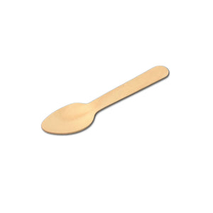 Disposable wooden tea spoon cutlery