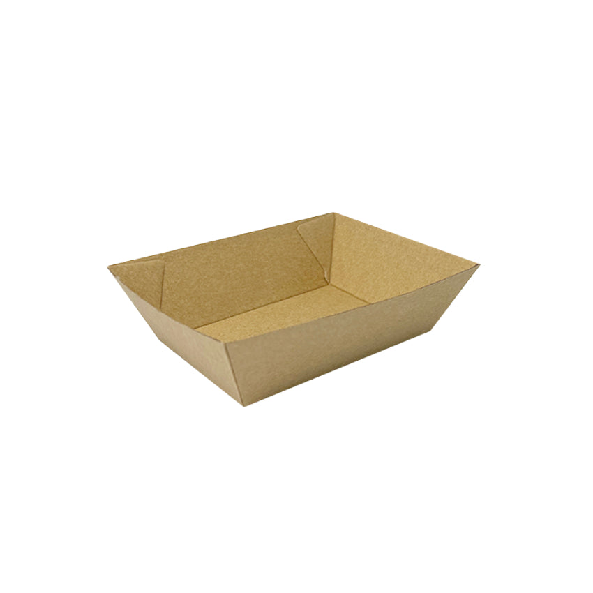 kraft brown paper tray 1 eco friendly