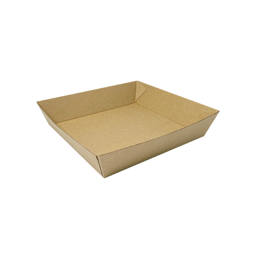 kraft brown paper tray 2 eco friendly