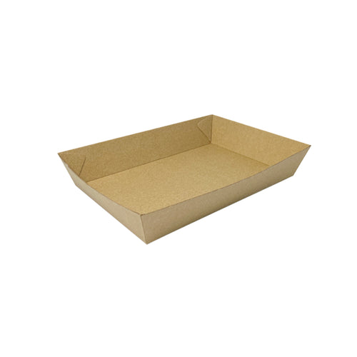 kraft brown paper tray 4 eco friendly