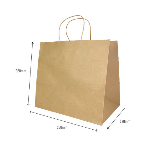 large kraft brown paper bags 320x350x230mm