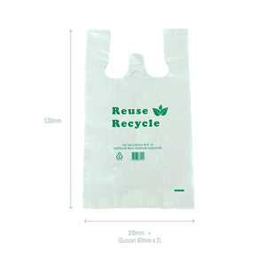 large printed plastic bag