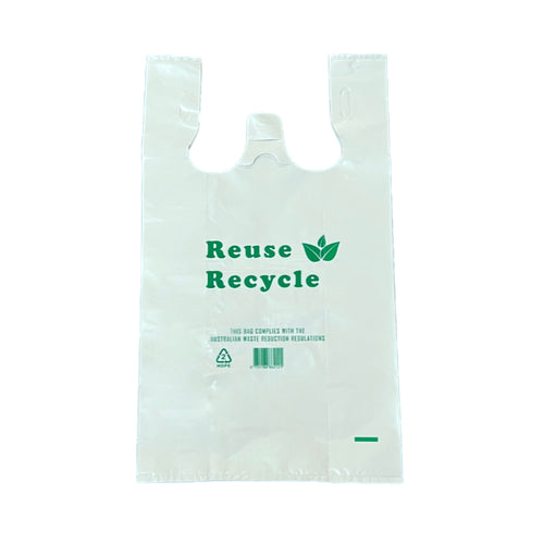 large printed reusable plastic bag