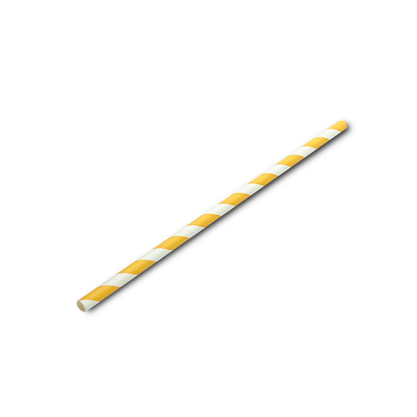 Mango White Regular Paper Straw