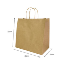 Load image into Gallery viewer, medium brown paper bag 300 x 305 x 150mm
